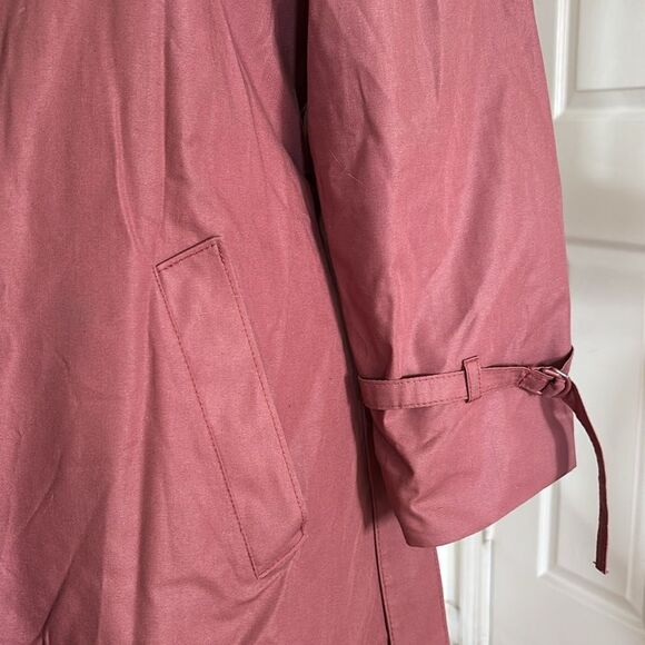 🎀Vintage🎀 London Fog Trench Coat Pink Size 8p - Picture 3 of 10